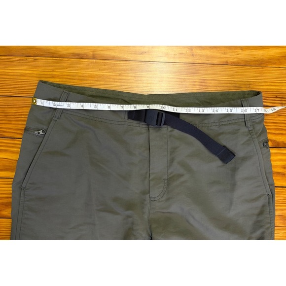 The North Face Paramount Trail Convertible Belted Pants Mens 34 Green Hiking - Picture 11 of 16